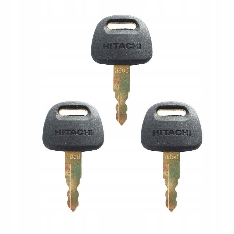 3x key, ignition key, spare door hitachi h800