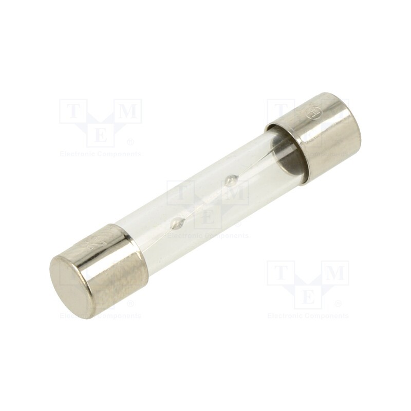 5 pcs x OPTIFUSE - TSA-6A - Fuse: fuse, time-lag, 6A, 250VAC, glass, 6.3x32mm, brass, TSA