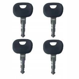 4x key, key for the ignition switch of the ignition door of the Atlas Takeuchi 201 machine