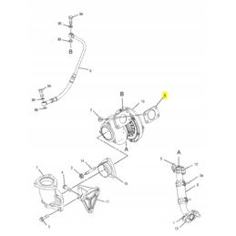 Manifold gasket for cat wheeled excavator and telehandler