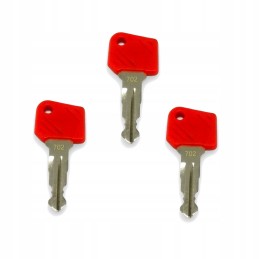 3x key key for the ignition switch of the Jungheinrich Linde K702 truck