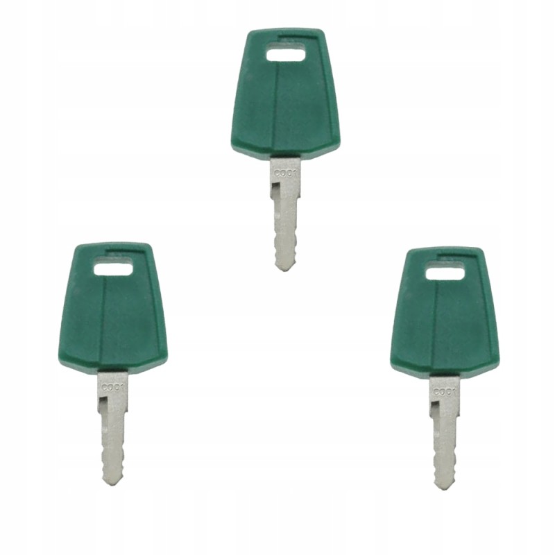 3x key ignition key for door ignition volvo f series c001 11444208