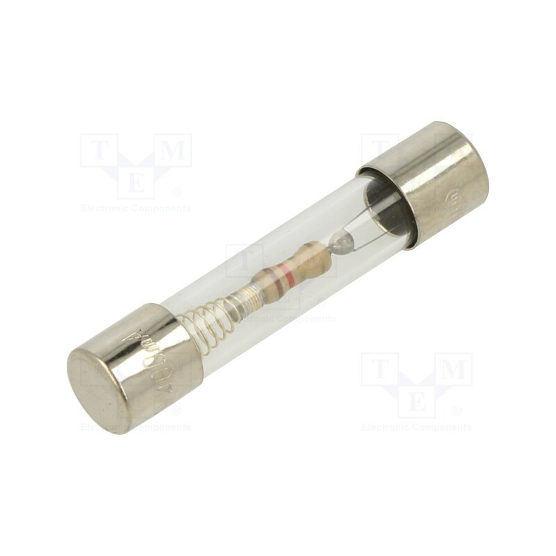5 pcs x OPTIFUSE - TSA-400MA - Fuse: fuse, time-lag, 400mA, 250VAC, glass, 6.3x32mm, brass, TSA