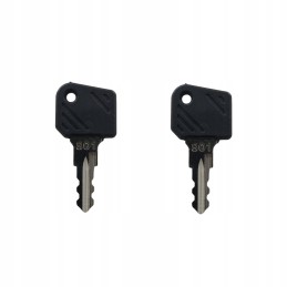 2x ignition key for the door ignition switch of the Linde 801 forklift