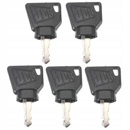 5x key, ignition door ignition key jcb 701