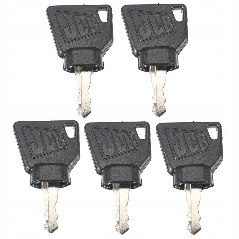 5x key, ignition door ignition key jcb 701