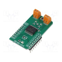 1 pcs x MIKROE - ISO ADC CLICK - Click board, A/D converter, SPI, AMC1204BDWR, prototype board