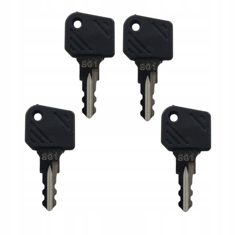 4x ignition key for the door ignition switch of the Linde 801 forklift