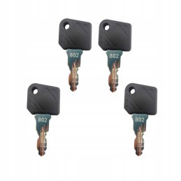 4x key, door ignition key, Linde 802 stroller
