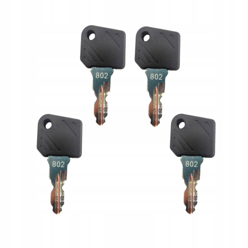 4x key, door ignition key, Linde 802 stroller