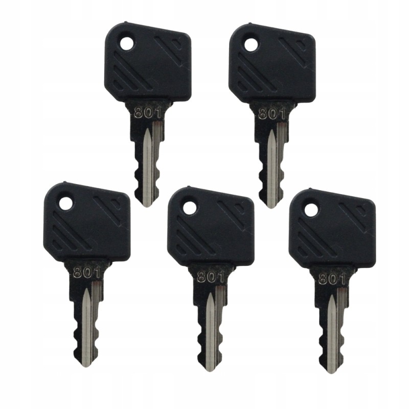 5x ignition key for the door ignition switch of the Linde 801 forklift