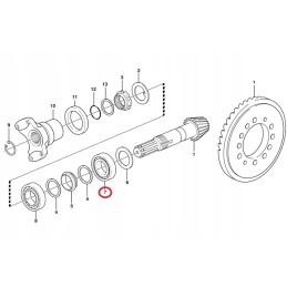 Fighting bearing rear axle Volvo 11709298