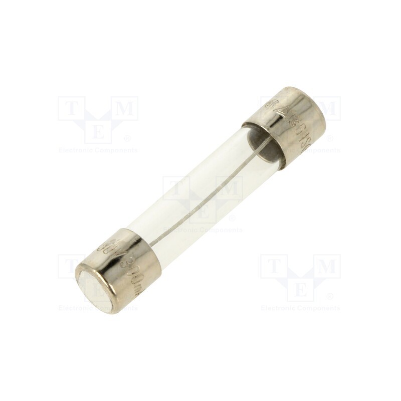 5 pcs x OPTIFUSE - TSA-300MA - Fuse: fuse, time-lag, 300mA, 250VAC, glass, 6.3x32mm, brass, TSA