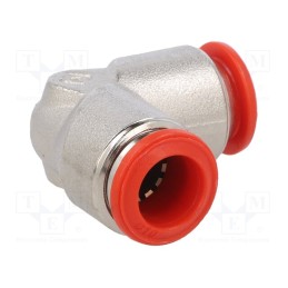 1 pcs x AIGNEP-50130 10 - Push-in fitting, angled, -0.99÷20bar, nickel plated brass