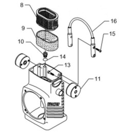 Wacker bs500 bs600 bs700 air filter 0114792