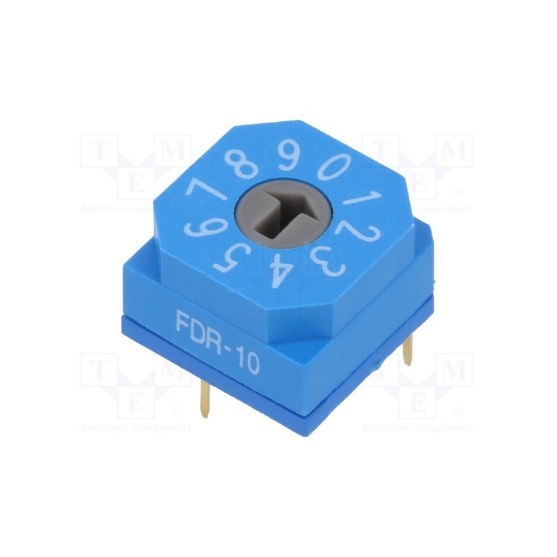 1 pcs x SUNGMUN ELECTRONICS - FDR-10 - Encoding switch, DEC/BCD, Pos: 10, THT, Rcont max: 80mΩ, 7Ncm, F