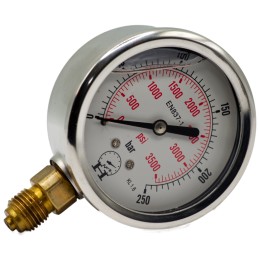 Hydraulic timer pressure gauge 4 bar 63mm