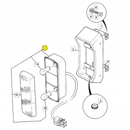 Rear lamp JCB backhoe loader 3cx 4cx