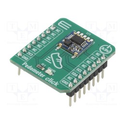 1 pcs x MIKROE - PEDOMETER CLICK - Click board, pedometer, I2C, STP201M, prototype board, 3.3VDC