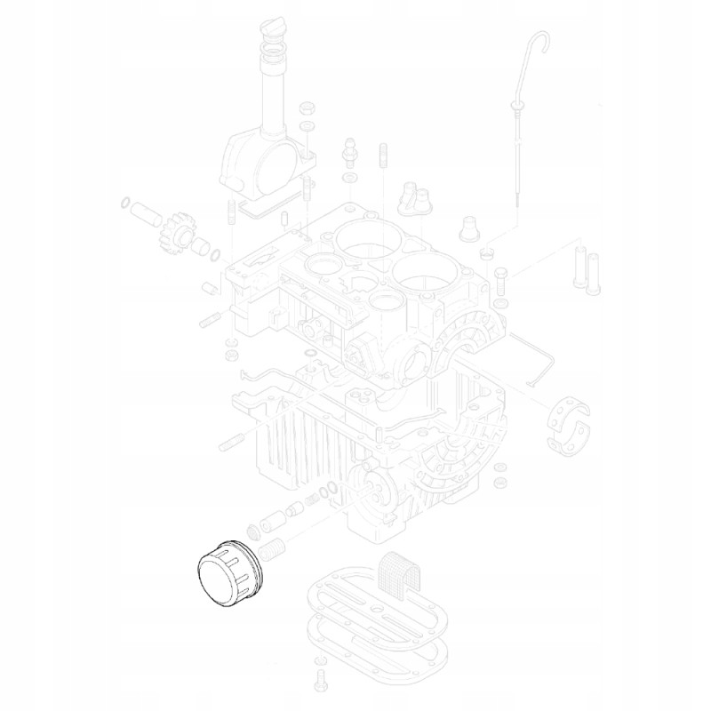 Hatz 50302801 oil filter 2g30 2g40