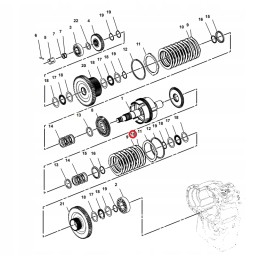 Clutch disc cat th62 th63 th82 th83 8i4483