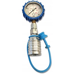 Pressure gauge 400 bar, quick connector, Euro M18 socket