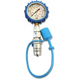 Pressure gauge 250 bar, quick connector, M18 euro plug