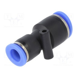 2 pcs x PNEUMAT-136.1008 - Push-in fitting, straight,inline splice,reductive, -0.95÷15bar