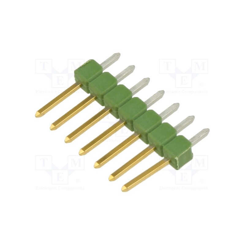 2 pcs x TE Connectivity - 826629-7 - Pin header, pin strips, AMPMODU MOD II, male, PIN: 7, straight
