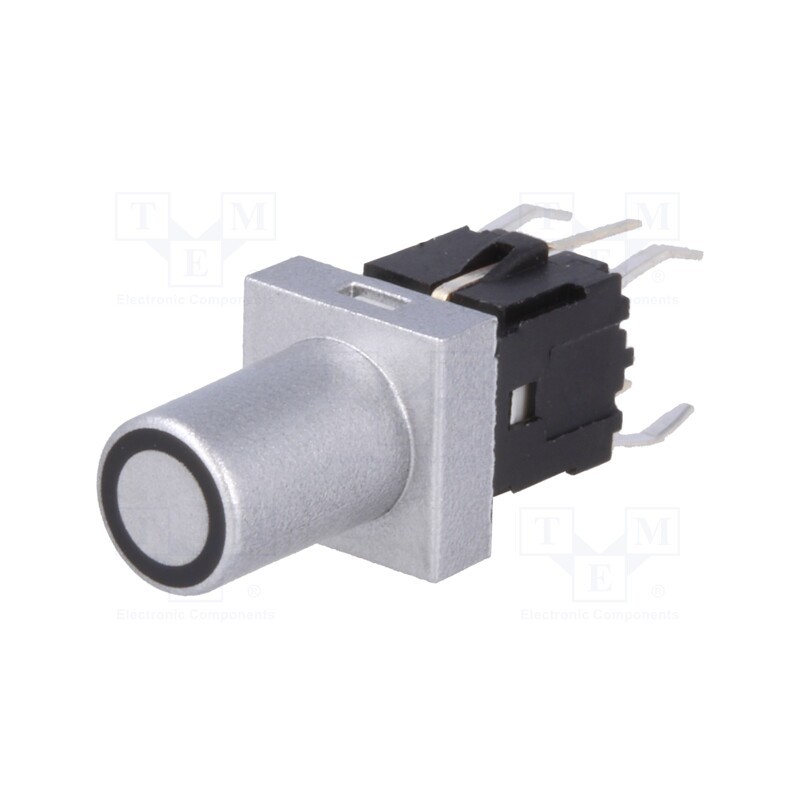 1 pcs x HIGHLY ELECTRIC - PB6149L-1-102 - Switch: keypad, Pos: 2, SPST-NO, 0.05A/12VDC, silver, LED, red, THT