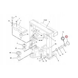 Slide cover plate cat 428 432 bcd 2096188
