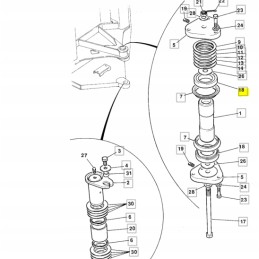 JCB loader pivot pin bearing