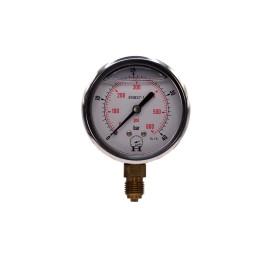 Hydraulic timer pressure gauge 100 bar 63mm