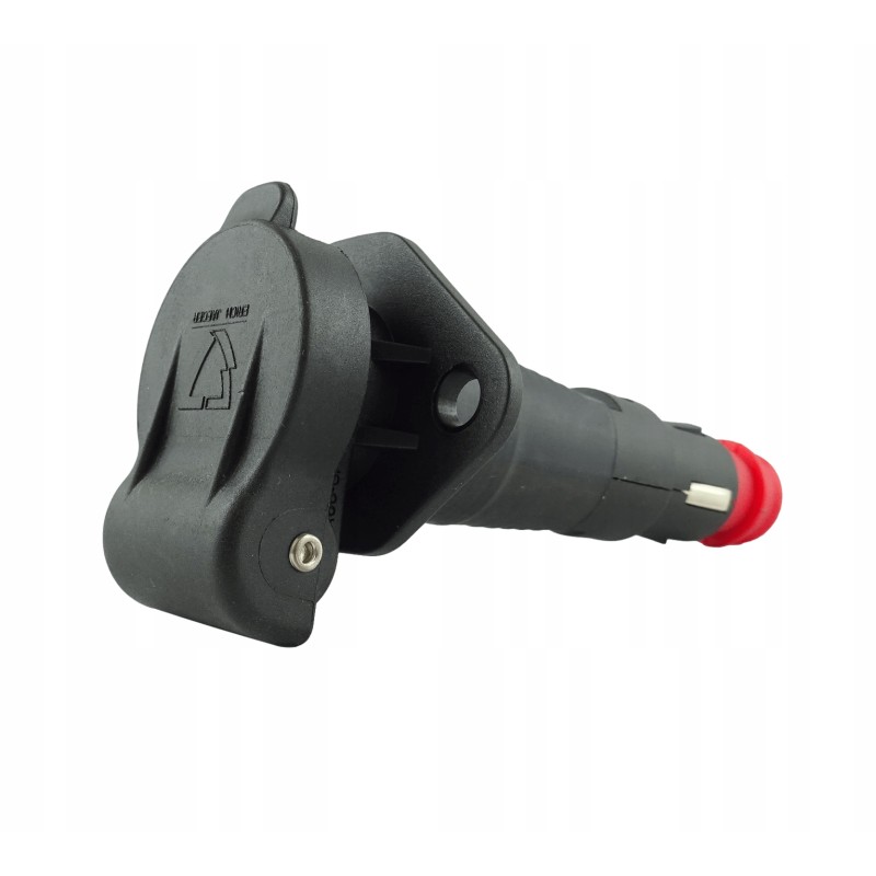 Adapter from cigarette lighter socket to 3-pin socket