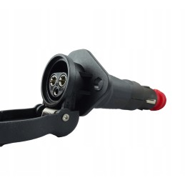 Adapter from cigarette lighter socket to 3-pin socket