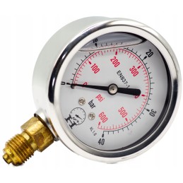 Hydraulic timer pressure gauge 40 bar 63mm