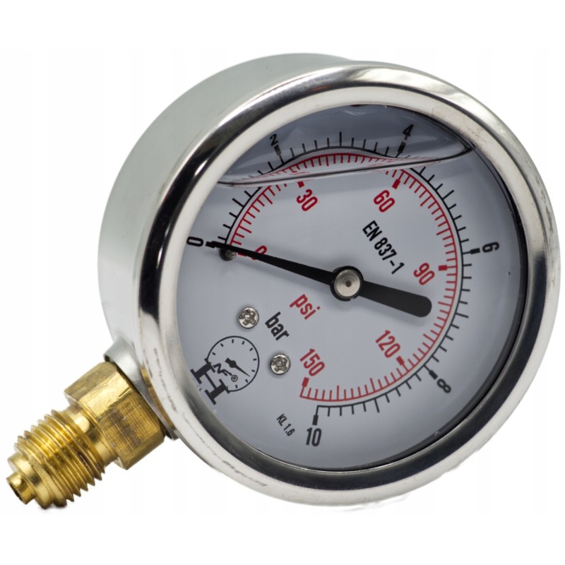 Hydraulic timer pressure gauge 10 bar 63mm