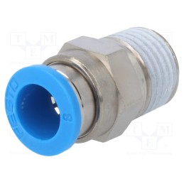 1 pcs x FESTO-153005 - Push-in fitting, straight, -0.95÷6bar, Gasket: NBR rubber, QS