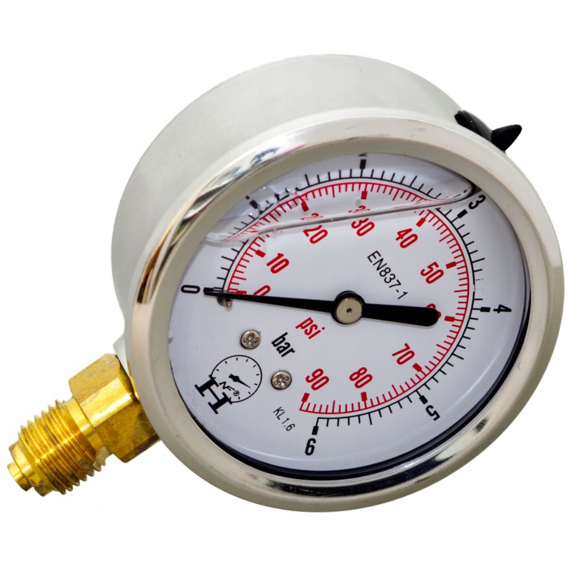 Hydraulic timer pressure gauge 6 bar 63mm