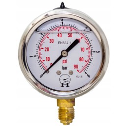 Hydraulic timer pressure gauge 6 bar 63mm