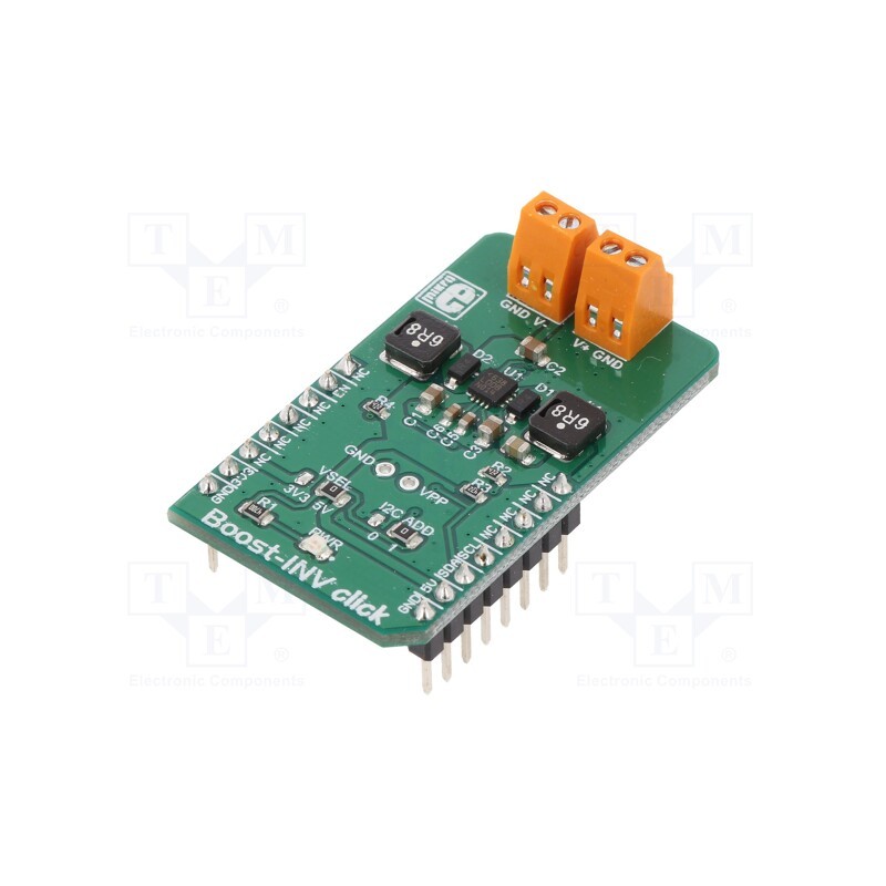1 pcs x MIKROE - BOOST-INV CLICK - Click board, DC/DC converter, I2C, LTC3586, prototype board