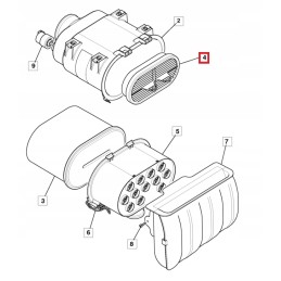 Air filter jcb 3cx 4cx engine jcb 32 925683