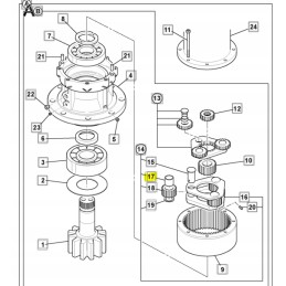 JCB excavator spacer sleeve