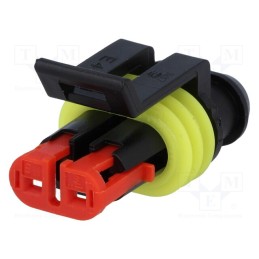 2 pcs x TE Connectivity - 282080-1 - Connector: wire-wire, Superseal 1.5, female, plug, PIN: 2, IP67