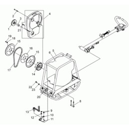 Wacker dpu2950 wheel retaining ring 0047081