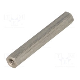 10 pcs x DREMEC - 146X50 - Screwed spacer sleeve, 50mm, Int.thread: M4, hexagonal