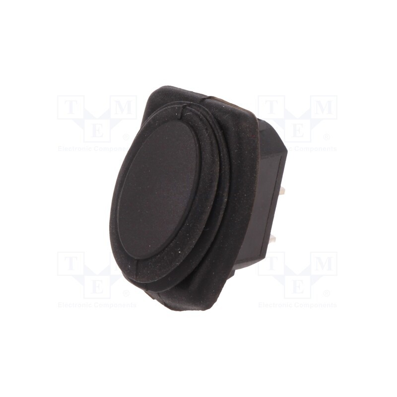 1 pcs x SCI - R13-278A8-02 - ROCKER, SPST, Pos: 2, ON-OFF, 10A/250VAC, black, IP65, none, 50mΩ
