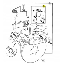 Brake pads for backhoe loaderjcb