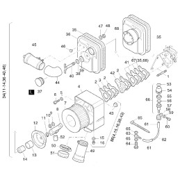 Hatz 1d81 1d90 filter housing gaskets 01287900