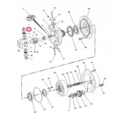 Steering knuckle bearing ring cat 428b 416b 0546531